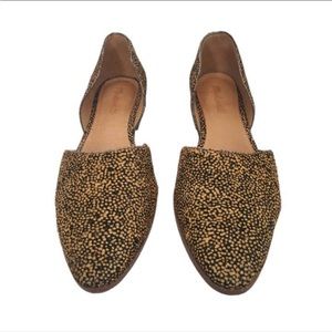 Madewell D'Orsay Flat Spotted Calf Hair
